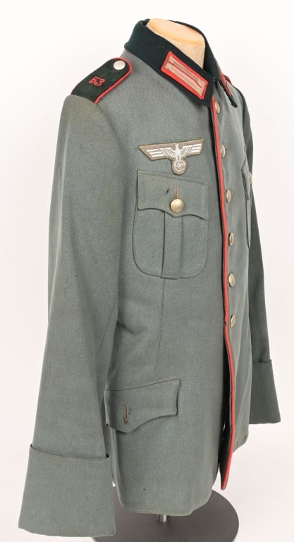 WWII NAZI 53RD ARTILLERY OLD STYLE SERVICE TUNIC - 7