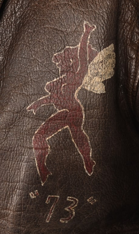 WWII US AVG PAINTED & NAMED ACE FLIGHT JACKET WW2 - 3