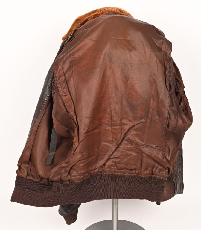 WWII US AVG PAINTED & NAMED ACE FLIGHT JACKET WW2 - 6