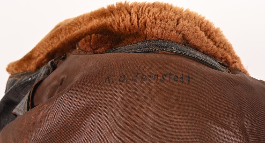 WWII US AVG PAINTED & NAMED ACE FLIGHT JACKET WW2 - 7