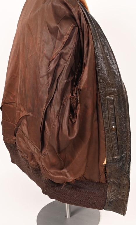 WWII US AVG PAINTED & NAMED ACE FLIGHT JACKET WW2 - 8