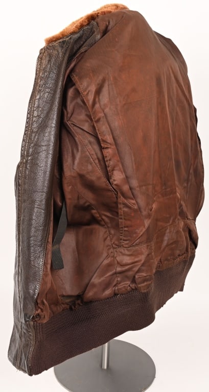 WWII US AVG PAINTED & NAMED ACE FLIGHT JACKET WW2 - 9