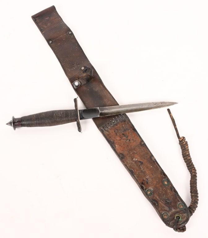 WWII SPECIAL FORCES CASE FSSF V-42 FIGHTING KNIFE (1 of 8)