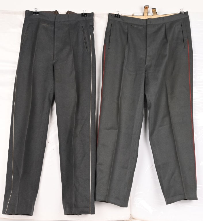 WWII NAZI GERMAN PIPED DRESS TROUSERS LOT WW2 (1 of 8)