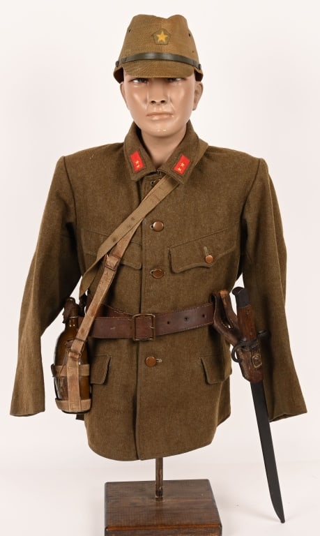 WWII JAPANESE SOLDIERS TUNIC CAP BINOCULARS BAYO (1 of 13)