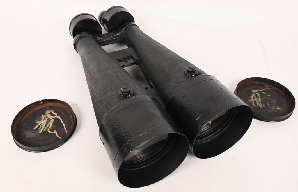 WWII JAPANESE 20X120 3° BIG EYE BINOCULARS WW2 (1 of 8)