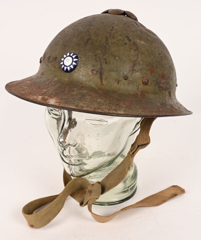 KUOMINTANG NATIONALIST CHINESE PLUM BLOSSOM HELMET (1 of 7)