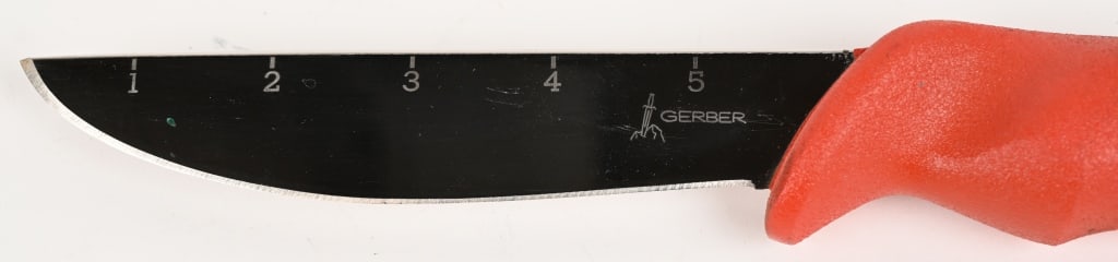 ORANGE HANDLED NEPTUNE GERBER DIVE KNIFE - 3