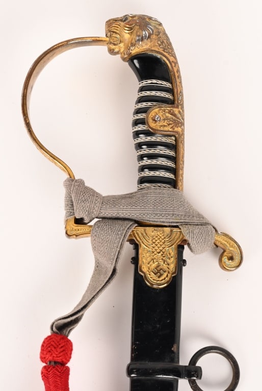 WWII PRESENTATION TRIPLE ENGRAVED EICKHORN SWORD - 6