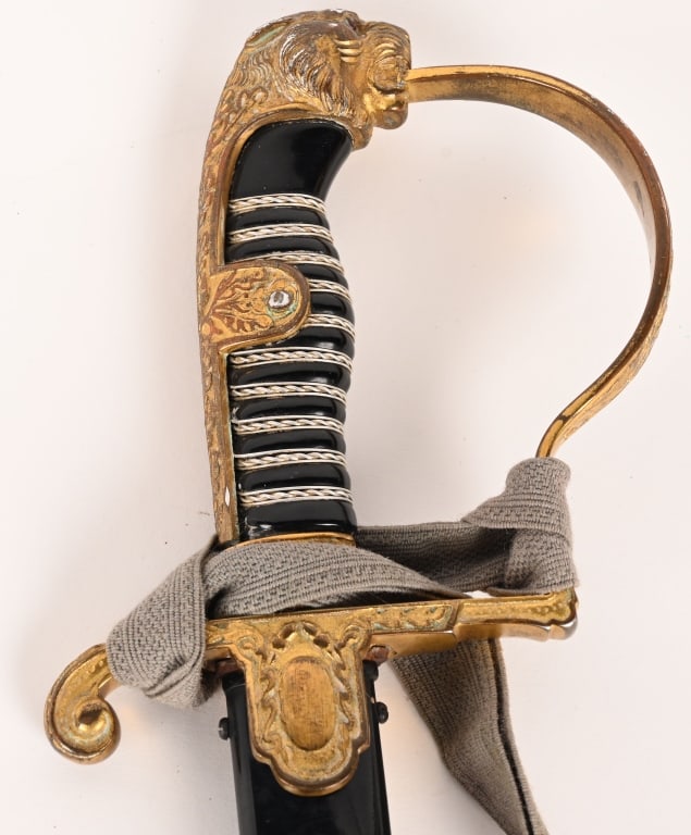 WWII PRESENTATION TRIPLE ENGRAVED EICKHORN SWORD - 7