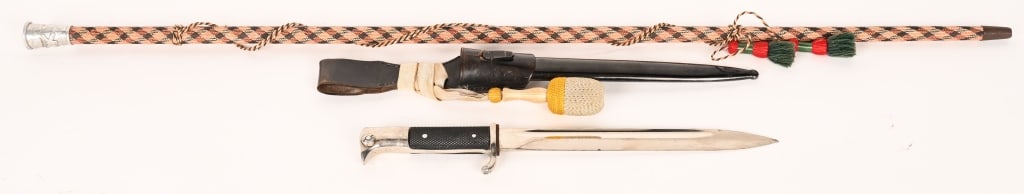 WWII NAZI GERMAN RESERVIST WALKING CANE BAYONET (1 of 9)