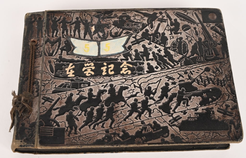 WWII IMPERIAL JAPANESE PHOTO ALBUM WW2: WWII Imperial Japanese Photo Album containing 105 photos, all are captioned and in excellent condition.