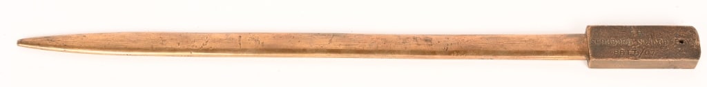 RARE BRITISH 1907 BAYONET SCABBARD BRONZE MOLD (1 of 7)