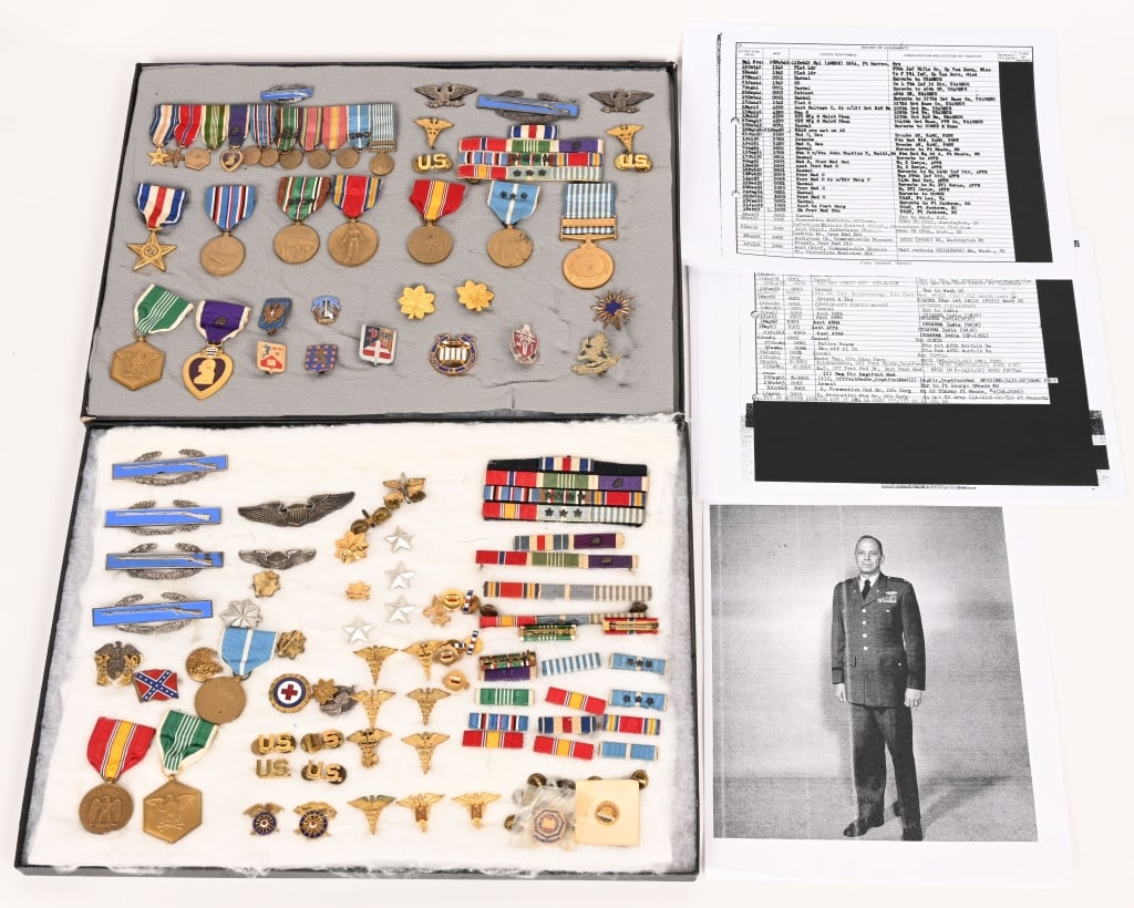 WWII KOREAN WAR VIETNAM MEDAL LOT ID'ed 3rd INFAN (1 of 14)