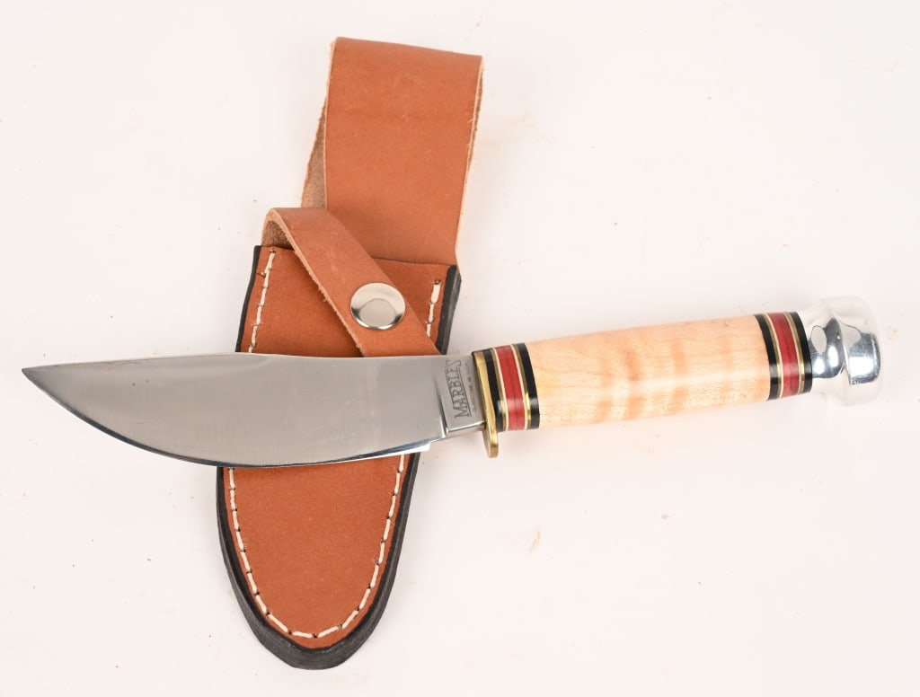 MARBLES HUNTING KNIFE WITH CURLY MAPLE HANDLE (1 of 4)