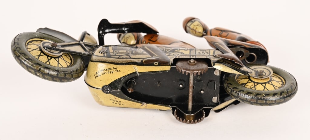 GERMAN CKO KELLERMAN TIN WINDUP MOTORCYCLE - 5