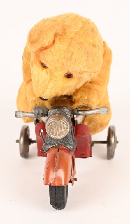 GUNTHERMANN WINDUP BEAR ON MOTORCYCLE - 2