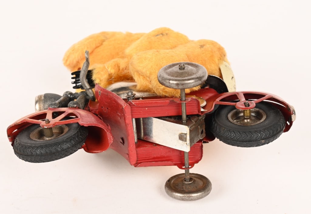 GUNTHERMANN WINDUP BEAR ON MOTORCYCLE - 5