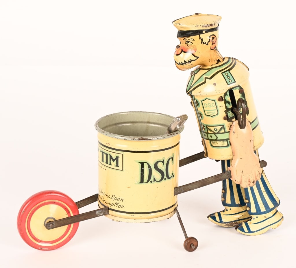 MARX TIN WINDUP TIDY TIM STREET SWEEPER (1 of 5)