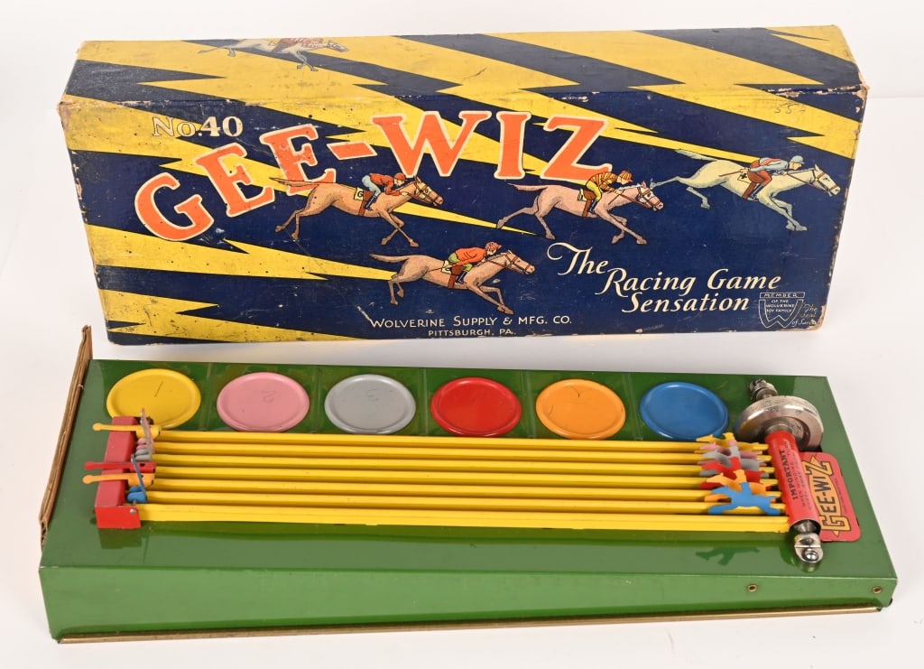 WOLVERINE GEE-WIZ HORSE RACE GAME w/ BOX (1 of 5)