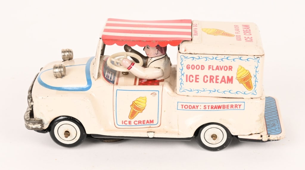 JAPAN TIN WINDUP GOOD FLAVOR ICE CREAM TRUCK (1 of 5)