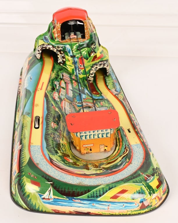 TECHNOFIX WINDUP CABLE CAR w/ BOX - 5