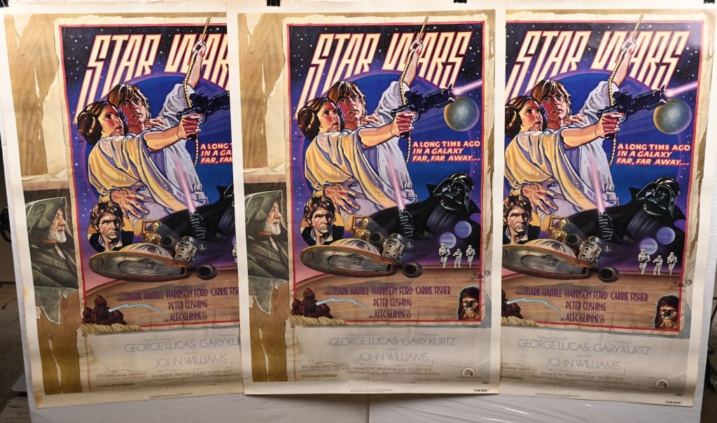 2- 1977 STAR WARS D-STYLE MOVIE POSTERS (1 of 6)
