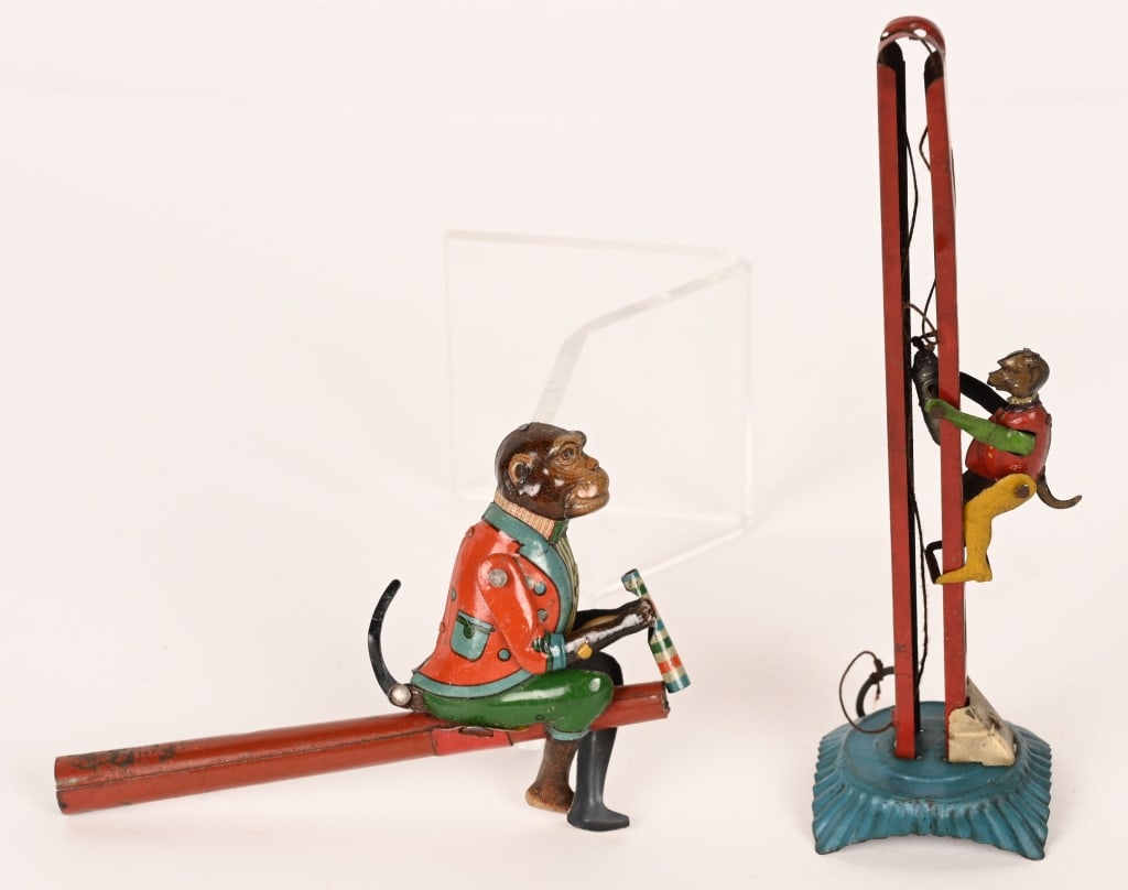 2- GERMAN TIN MONKEY PENNY TOYS (1 of 5)