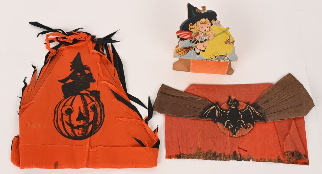 ANTIQUE HALLOWEEN HATS & CANDY CONTAINER (1 of 7)