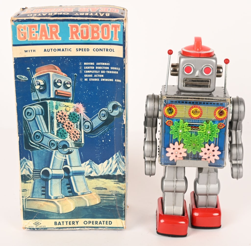 HORIKAWA BATTERY OP GEAR ROBOT w/ BOX (1 of 8)