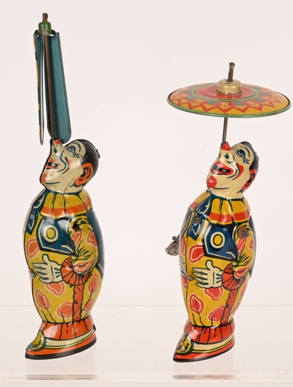 2- CHEIN TIN WINDUP CLOWNS (1 of 4)