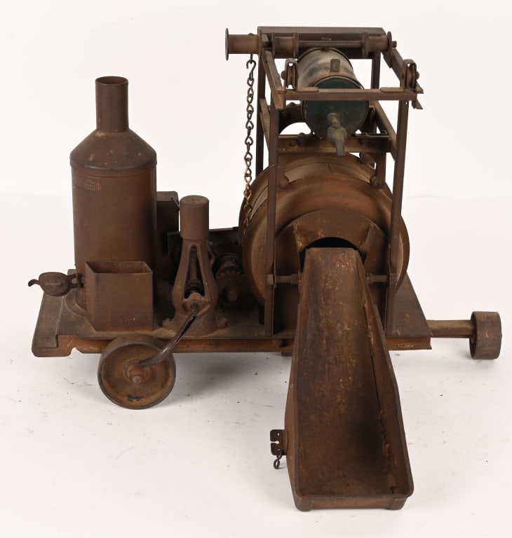 BUDDY L CEMENT MIXER: All original as found condition. Impressive toy. Should clean to higher grade or restore. 17" AS-IS