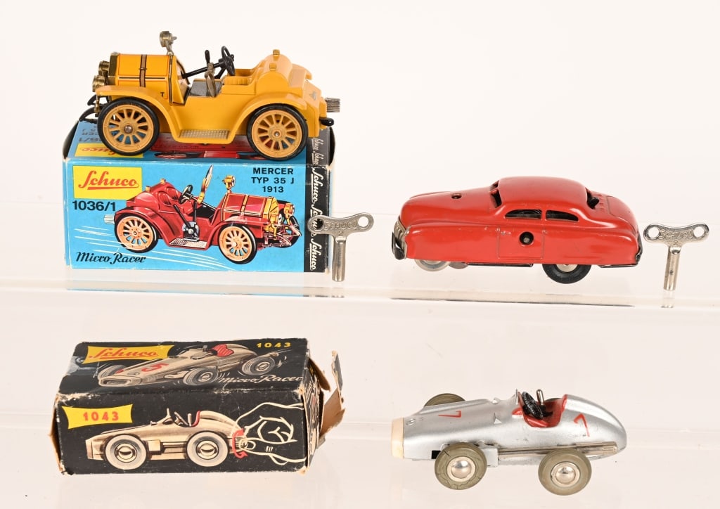 3- SCHUCO WINDUP AUTOS, 2 w/ BOXES (1 of 7)