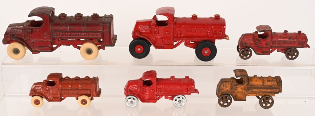6- CAST IRON MACK GASOLINE TANK TRUCKS (1 of 3)