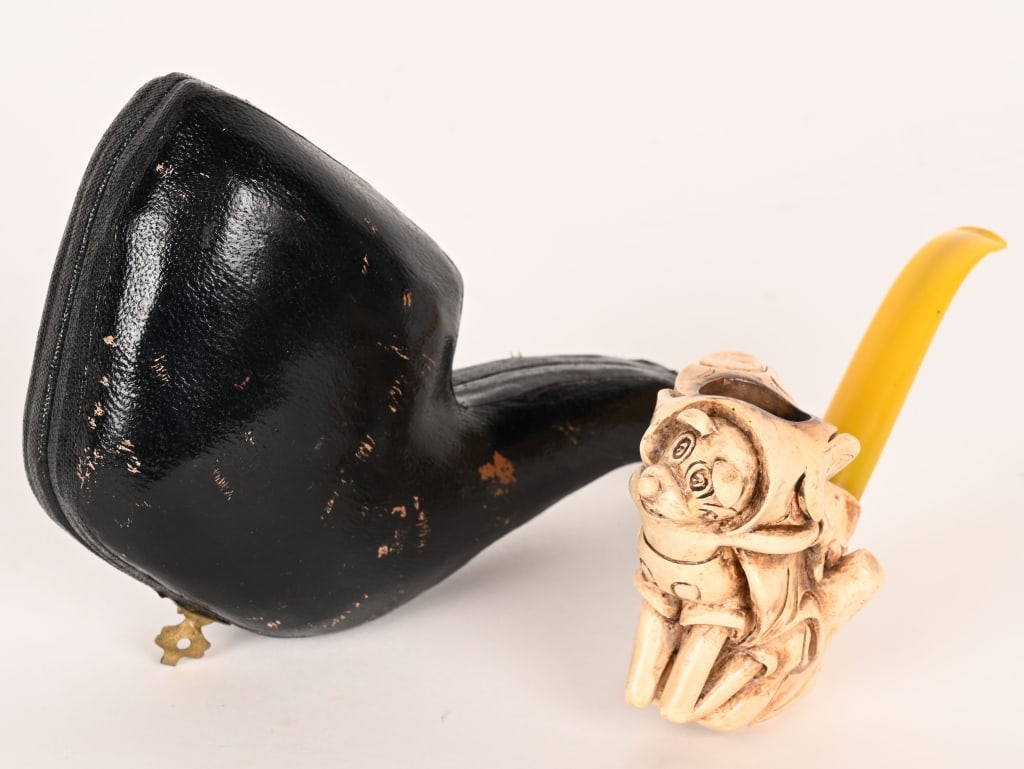 RARE MICKEY MOUSE MEERSCHAUM PIPE w/ CASE (1 of 6)