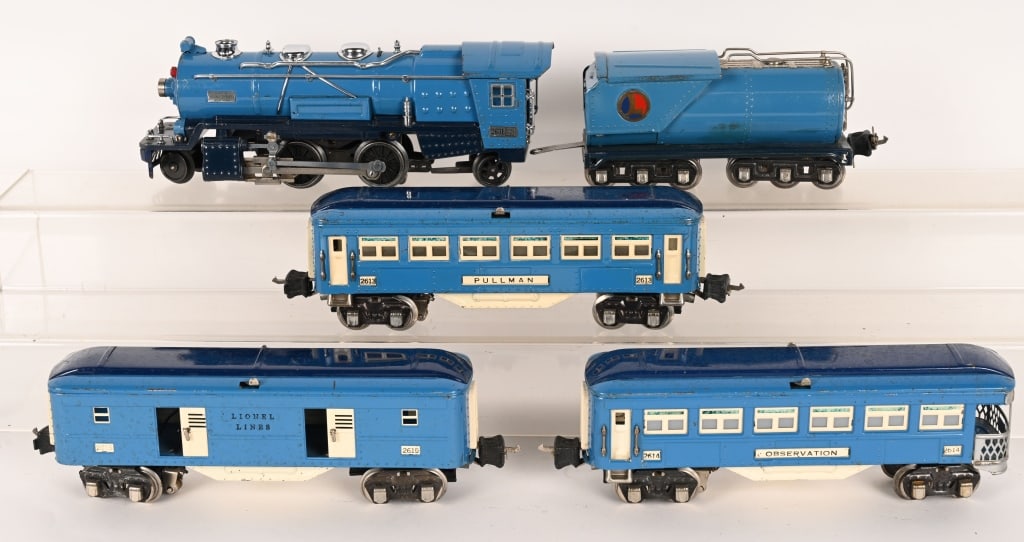 LIONEL 263E BLUE COMET TRAIN SET (1 of 7)
