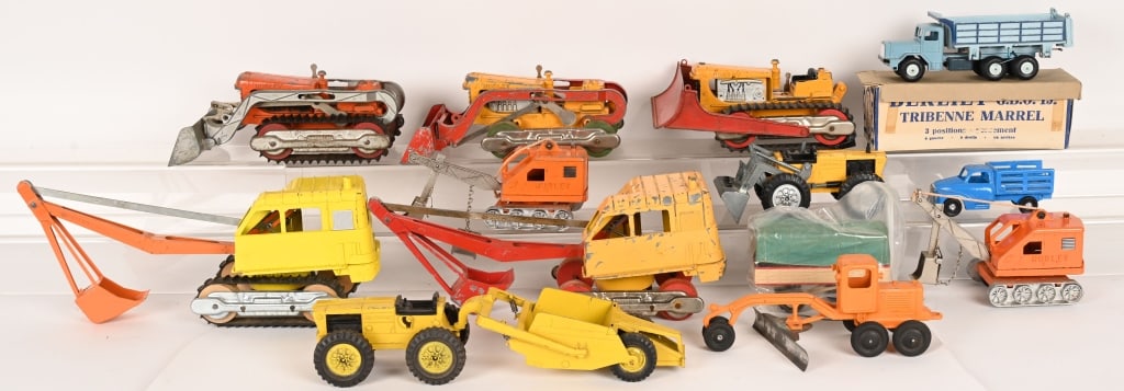 13 ASSORTED EARTH MOVERS AND TRANSPORTERS (1 of 10)