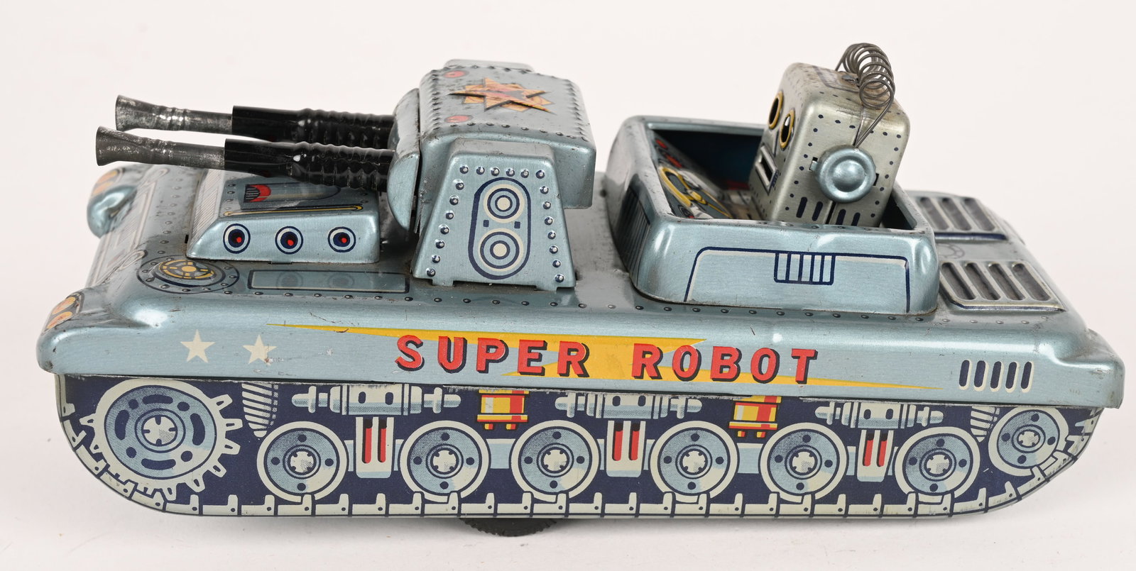 JAPAN SH TIN FRICTION ROBOT SUPER TANK (1 of 6)