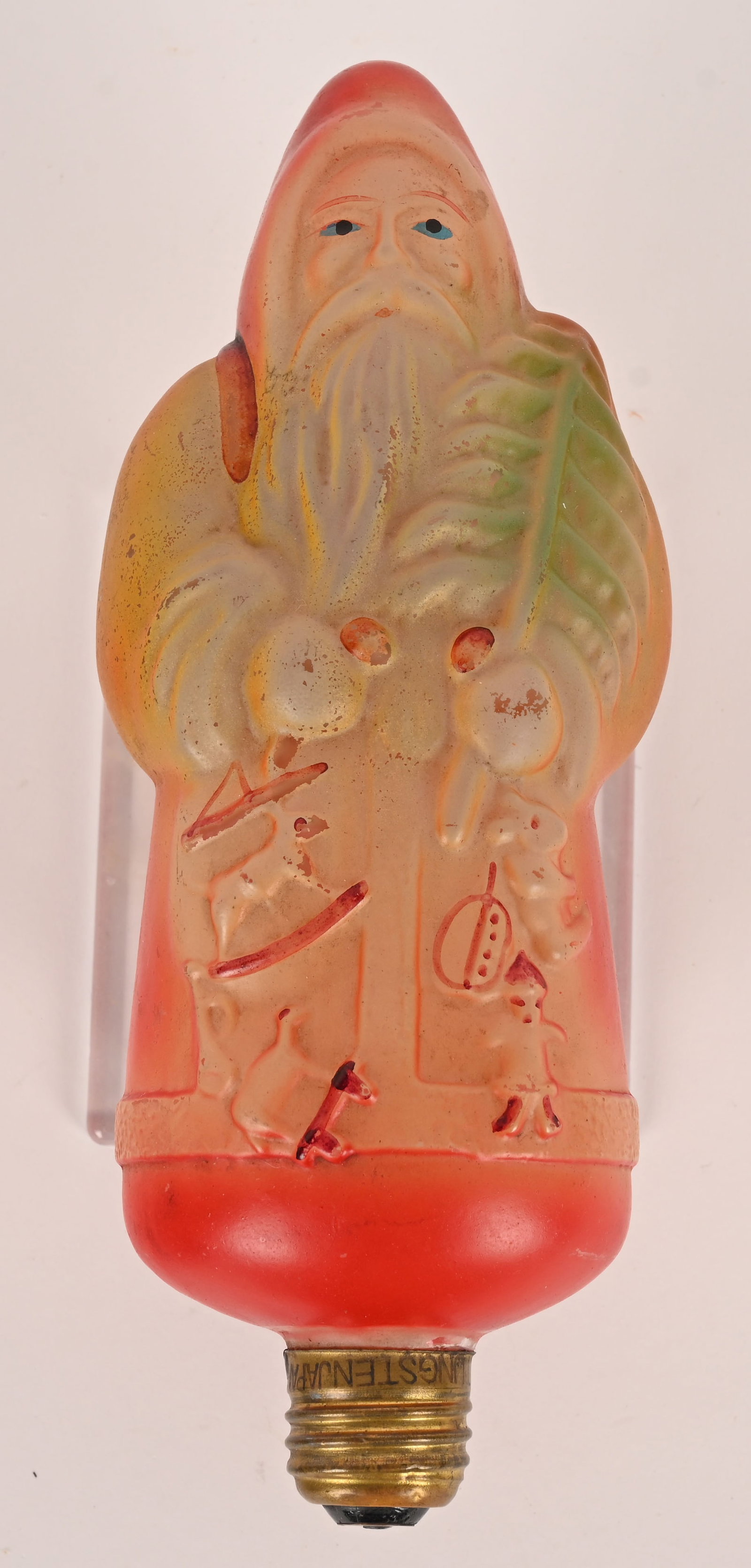 LARGE SANTA CLAUS WITH TOYS BULB, 8" (1 of 4)