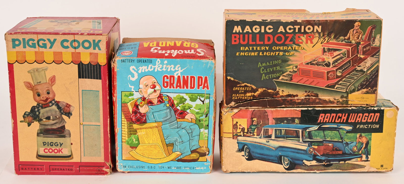 4-JAPAN TIN TOY ORIGINAL EMPTY BOXES (1 of 5)