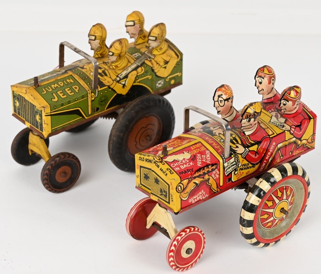 2- MARX TIN WINDUP CRAZY CARS (1 of 5)