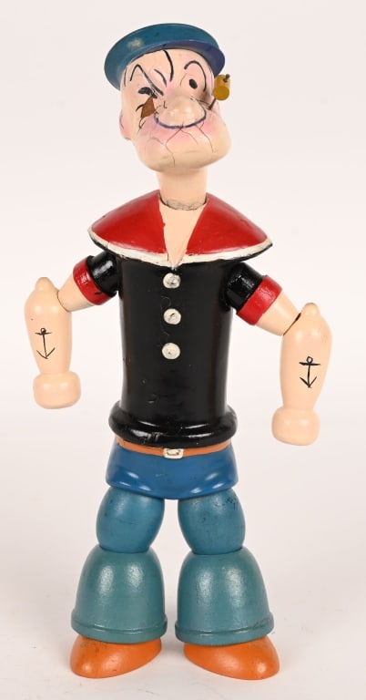 11" CHEIN WOOD JOINTED POPEYE (1 of 5)