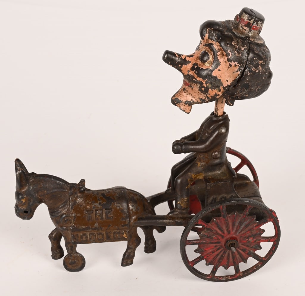 KENTON CAST IRON APLHONSE NODDER: All original with no breaks or repairs. Has decent original paint. 5 1/2" Very Good