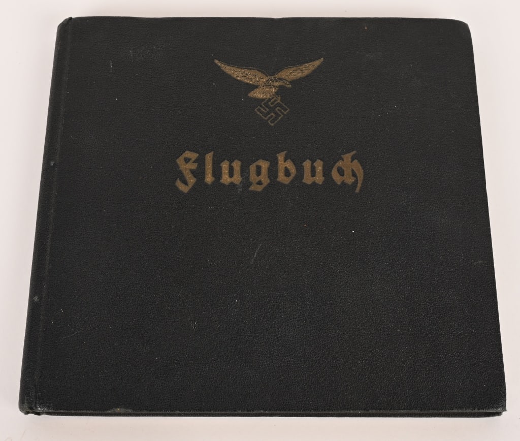 WWII NAZI GERMAN LUFTWAFFE SQAUDRON FLIGHT BOOK (1 of 9)