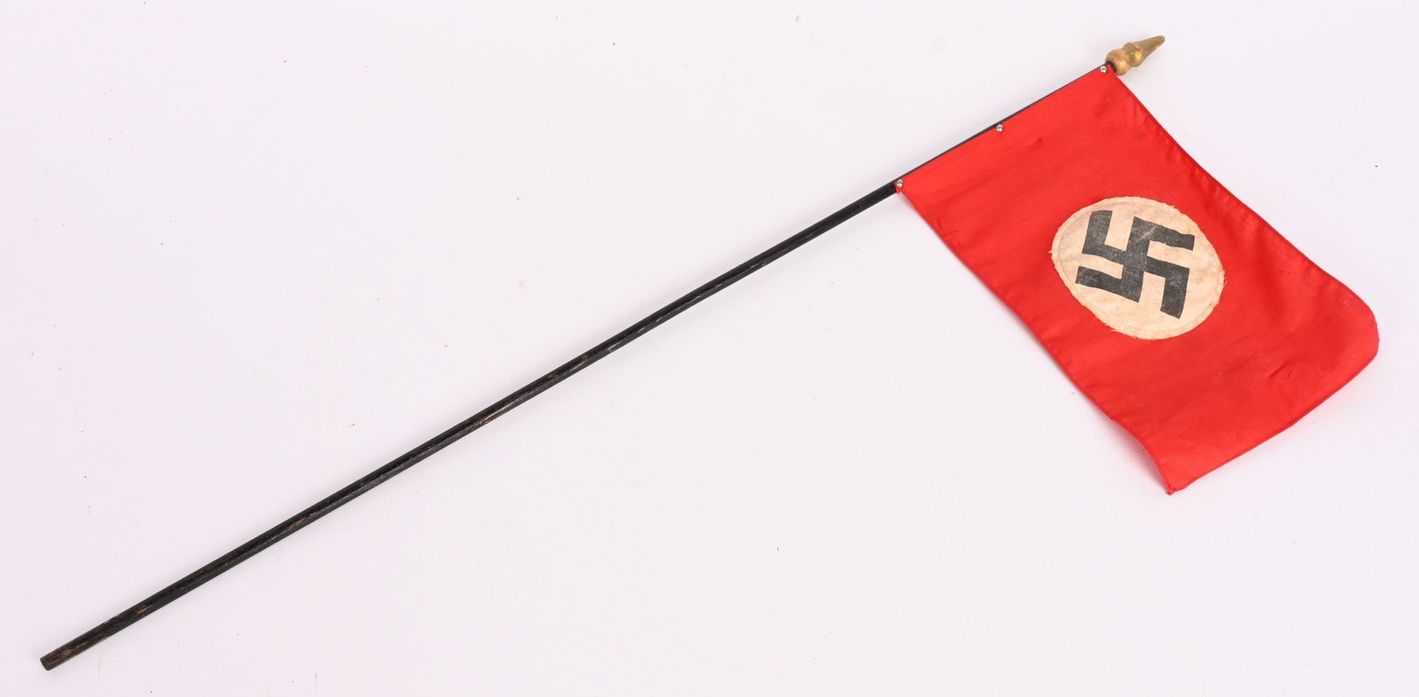 WWII NAZI GERMAN NSDAP FLAG ON WOOD DOWEL WW2 (1 of 3)