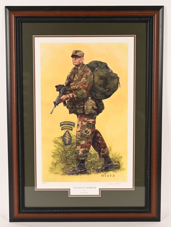 FRAMED SILENT WARRIOR ART PRINT BY JAMES DIETZ (1 of 6)
