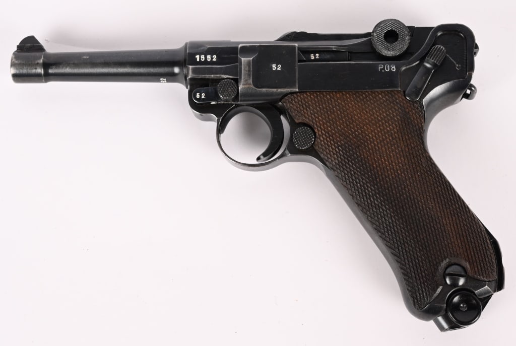 WW2 ERA BYF 42 P08 LUGER PISTOL 9MM (1 of 9)