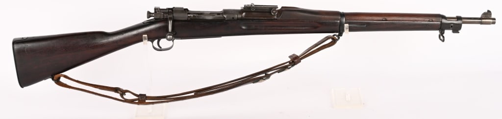 SPRINGFIELD ARMORY MODEL 1903 BOLT ACTION RIFLE: SERIAL NUMBER: 449278. BARREL: 24". CALIBER: 30-06 SPRG. MANUFACTURED: 1911. Metal is gray-blued finished steel with blade type front sight and ladder type adjustable rear. Barrel is dated S.A. 5-11 w