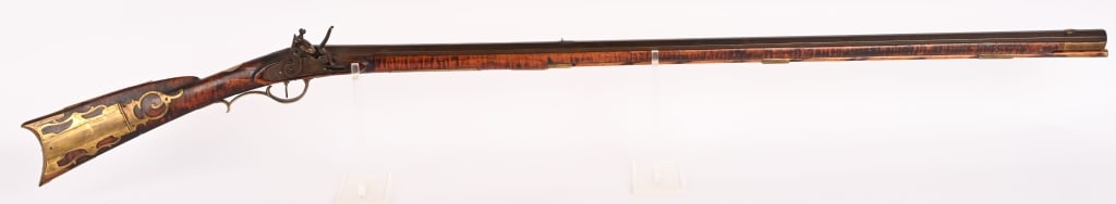 FLINTLOCK TIGER MAPLE FULL STOCK RIFLE (1 of 18)