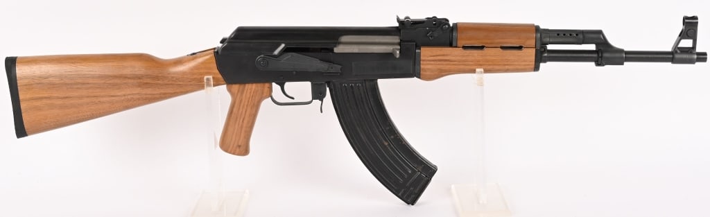 NORINCO MAC-90 SPORTER RIFLE 7.62X39: SERIAL NUMBER: 56238. BARREL: 16 1/4". CALIBER; 7.62X39. This MAC-90 is a variant of the AK-47. It features a MILLED receiver, chrome lined barrel, straight cut muzzle, smooth satin wood stock and